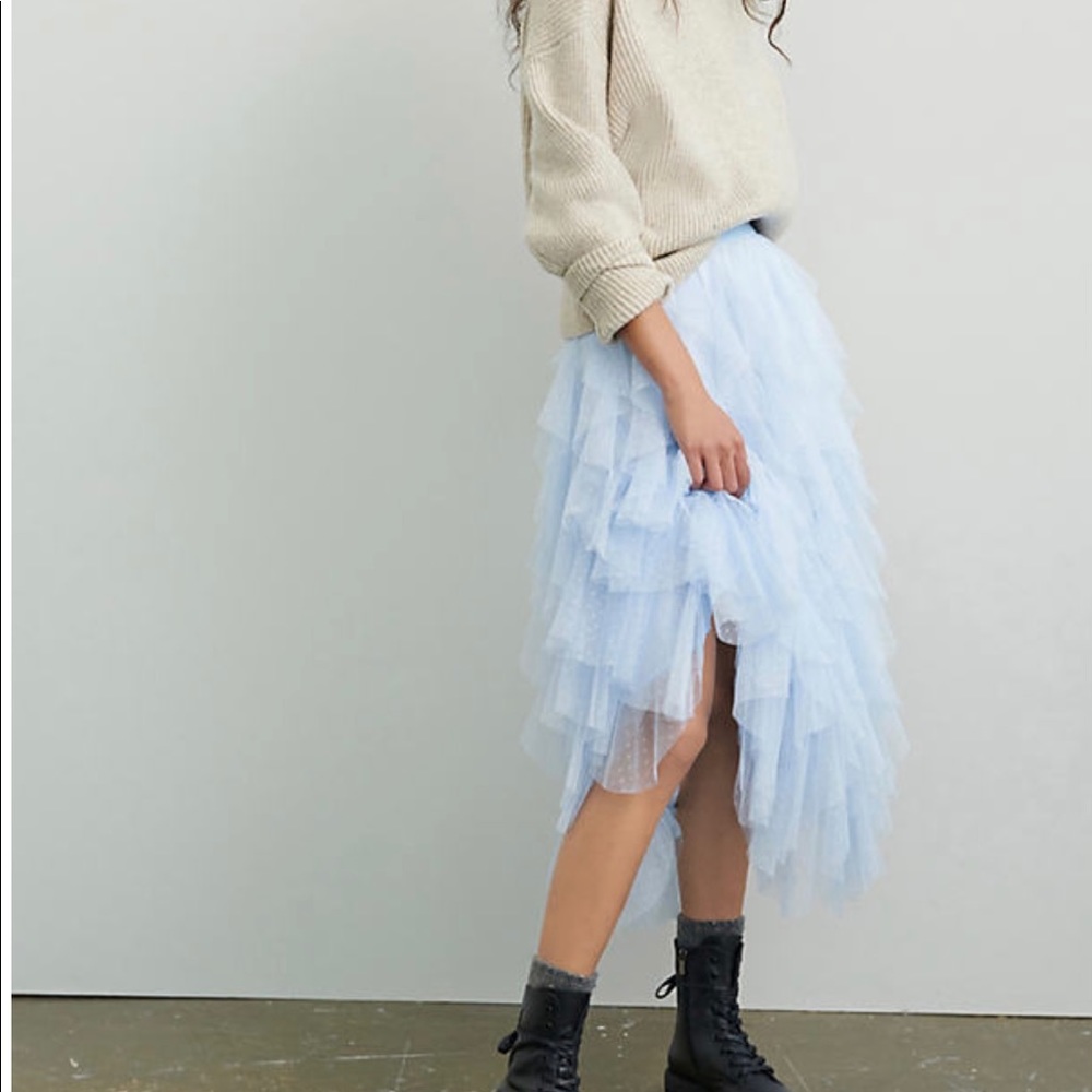 ❌SOLD❌Midi tutu skirt l Anthropologie
